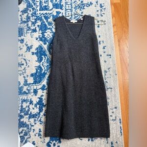 Vince Charcoal Sleeveless Midi Dress